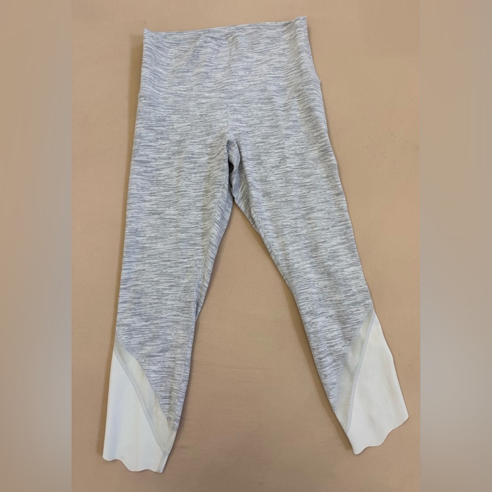 lululemon Wonder Undercrop II Roll down Scallop Leggings in Wee are from Space